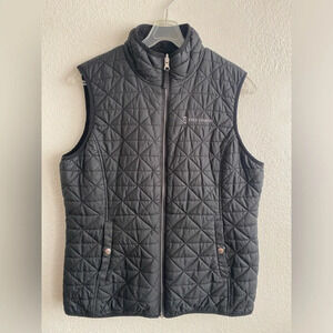 Free Country Women Black Lightweight Warmth Synthetic Fill Quilted Vest M
